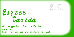 eszter darida business card